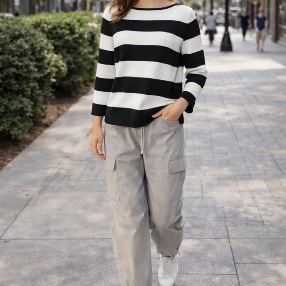 Ralph Lauren Monochrome Knit Top XL - Picture 2 of 9